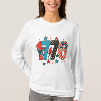 Camiseta Coquette Patriotic PNG 1776