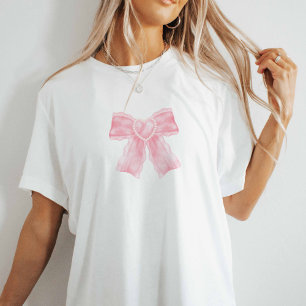 Camiseta Coquette rosa Bow T-Shirt