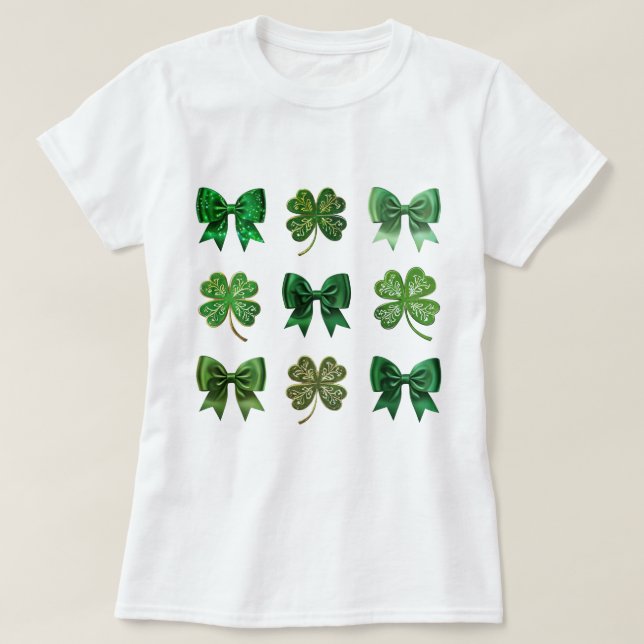 Camiseta Coquette St. Patrick's Day Shirt (Diseño del anverso)