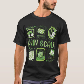 Camiseta Coquette Stamp Pain Scale Shamrock Trauma Nurse Pa