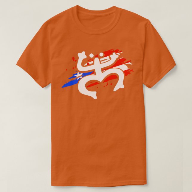 Camiseta Coqui Puerto Rico Taino (Diseño del anverso)