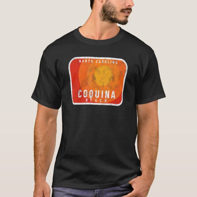 Camiseta Coquina Beach NC Summertime Vacation Hot Sunshi (Anverso)