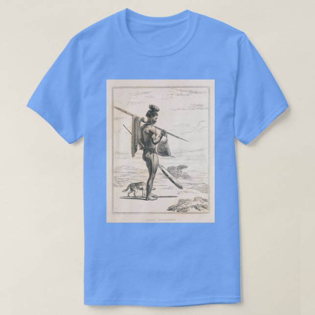 Camiseta Corah Hottentot macho del libro Esbozos repres (Diseño del anverso)
