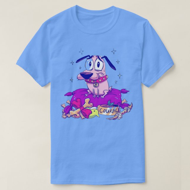 Camiseta Coraje al perro cobarde (Diseño del anverso)