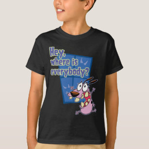 Camiseta Coraje al perro cobarde   ¿Dónde están todos?