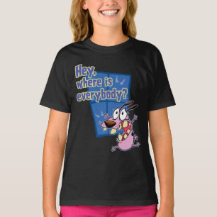 Camiseta Coraje al perro cobarde   ¿Dónde están todos?