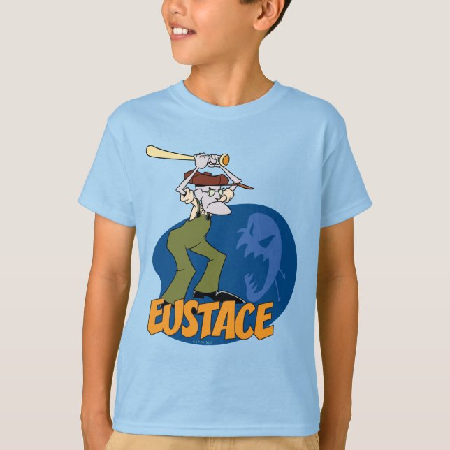 Camiseta Coraje al perro cobarde | Gráfico Eustace (Anverso)