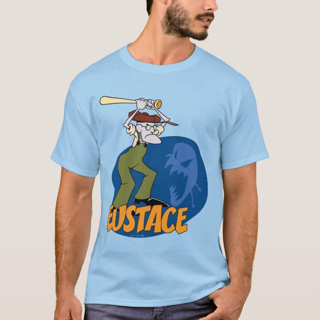Camiseta Coraje al perro cobarde | Gráfico Eustace (Anverso)
