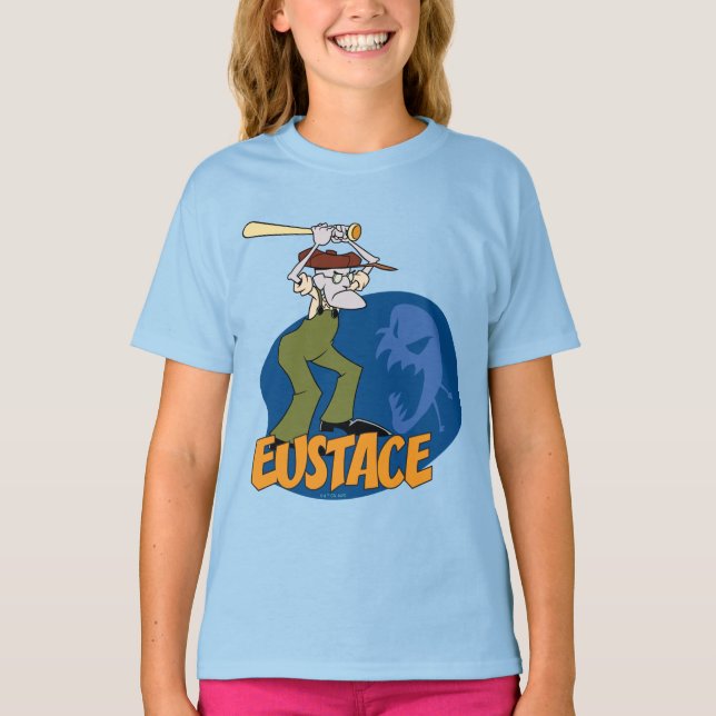 Camiseta Coraje al perro cobarde | Gráfico Eustace (Anverso)