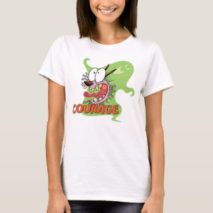 Camiseta Coraje al perro cobarde   Gráfico fantasma