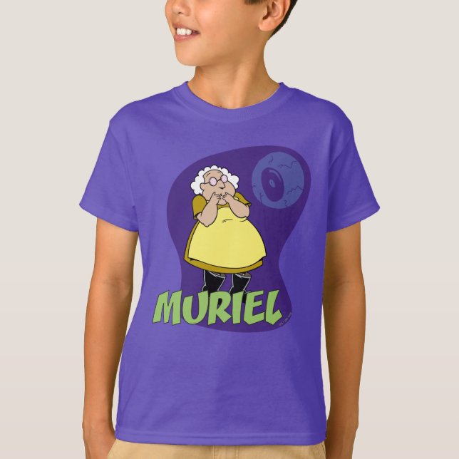 Camiseta Coraje al perro cobarde | Muriel Graphic (Anverso)