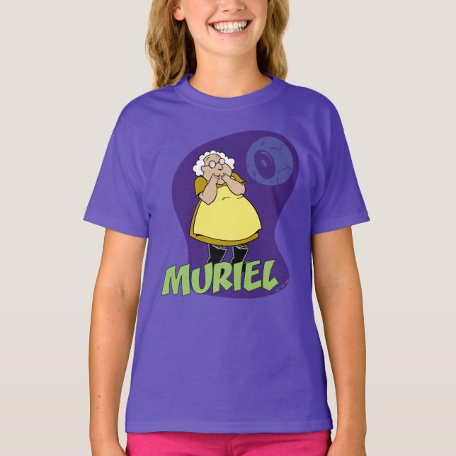 Camiseta Coraje al perro cobarde | Muriel Graphic (Anverso)