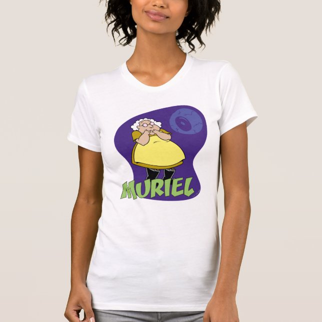 Camiseta Coraje al perro cobarde | Muriel Graphic (Anverso)