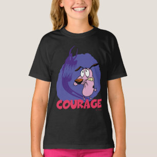Camiseta Coraje al perro cobarde   Sombra gráfica