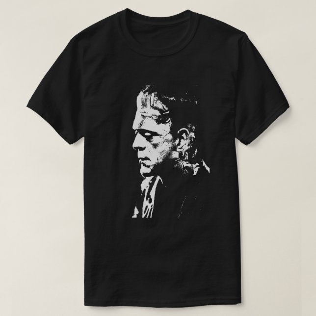 Camiseta Coraje buen Frankenstein Horror Retro (Diseño del anverso)