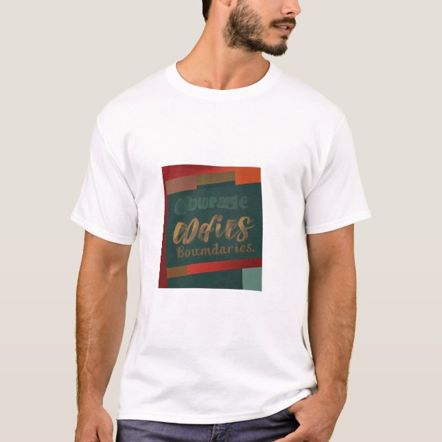 Camiseta Coraje desafía límites (Anverso)