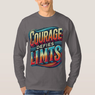 Camiseta Coraje desafía límites de manga larga