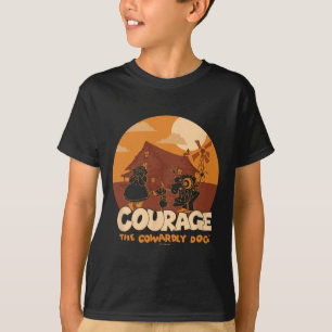 Camiseta Coraje El Cobarde Perro Halloween Cobardemente