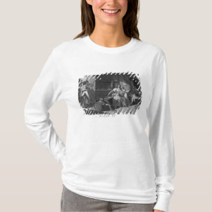 Camiseta Coraje heroico de una mujer que enfrenta ladrones