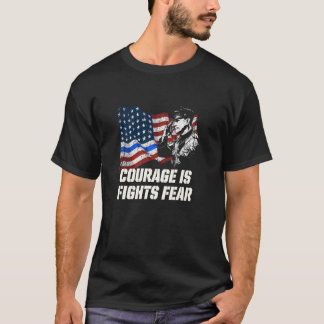 Camiseta Coraje: lucha contra el miedo policía