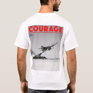 Camiseta CORAJE PILOTO DE PRUEBA - Super Saber F-100D