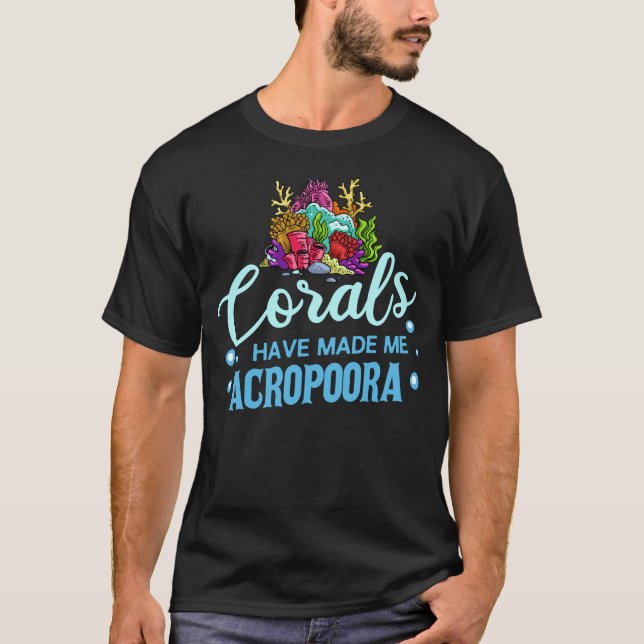 Camiseta Coral Frag Regalo Arrecife Aquarium Fish Tank Aqua (Anverso)