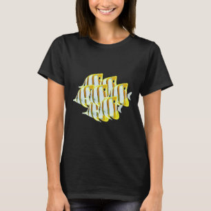 Camiseta Coral Marine Butterfly Fish Group