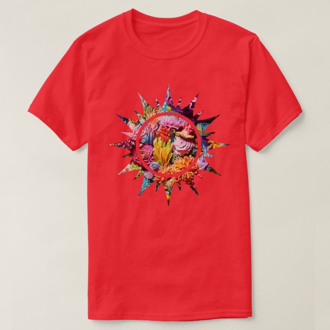 Camiseta Coral Reef Sun (Diseño del anverso)