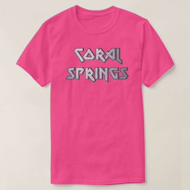 Camiseta Coral Springs FL (Diseño del anverso)