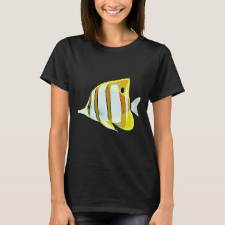 Camiseta Coral Tropical Marine Butterfly Fish Animal