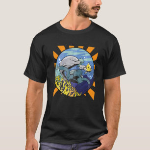 Camiseta Coral Turba Dolphin Jellyfish Animal