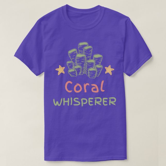 Camiseta Coral whisperer cool chob de acuario divertido (Diseño del anverso)