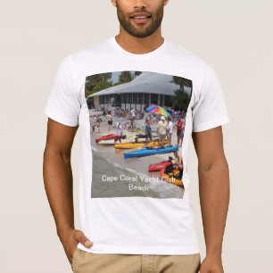 Camiseta coralina de la playa del club náutico del