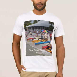 Camiseta coralina de la playa del club náutico del