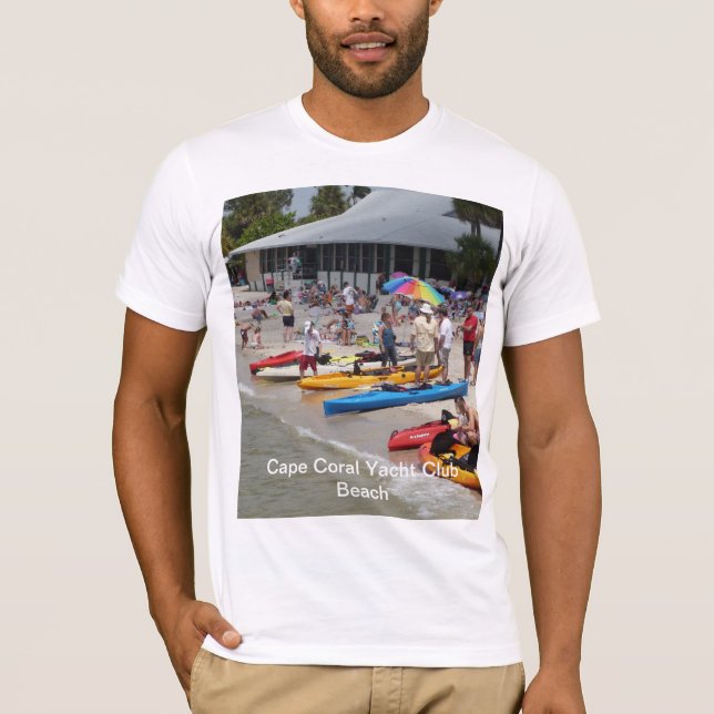 Camiseta coralina de la playa del club náutico del (Anverso)