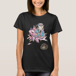 Camiseta coralina mágica de la tortuga de mar del