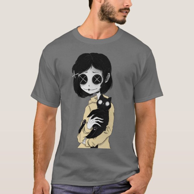 Camiseta Coraline divertida (Anverso)