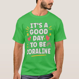 Camiseta CORALINE Personalizado Retro Chicas Personalizado 