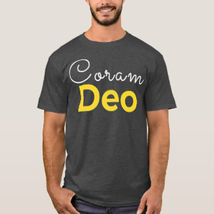 Camiseta Coram Deo En La Precencia De Dios Teología Cristia