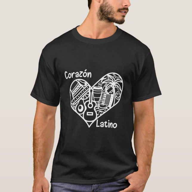 Camiseta Corazã ³ N Latino (Anverso)