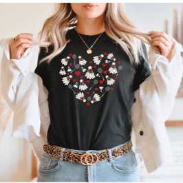 Camiseta Corazas y agujeros para el corazón de amor de Badm