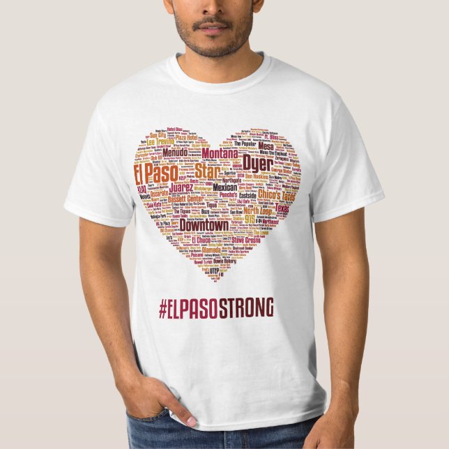 Camiseta Corazón 2019 de El Paso - tema del desierto (Anverso)