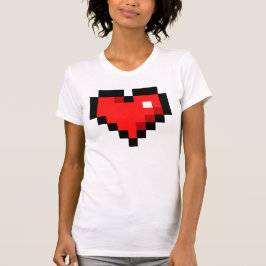 Camiseta corazón 8bit