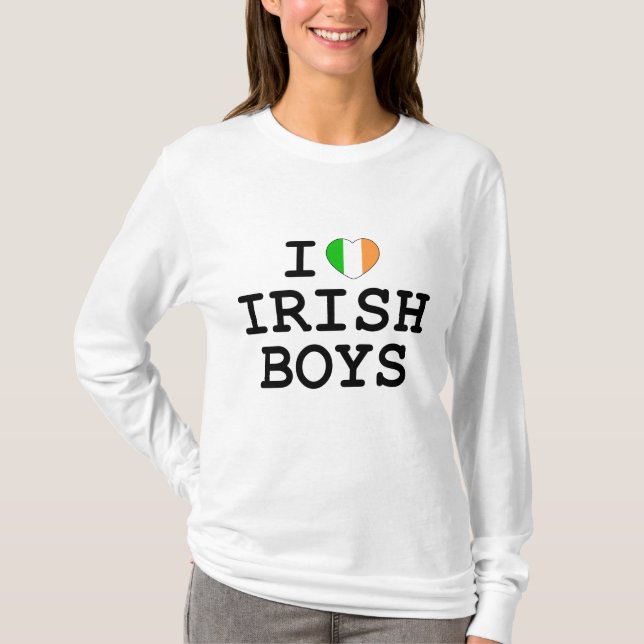 Camiseta Corazón a los chicos irlandeses (Anverso)