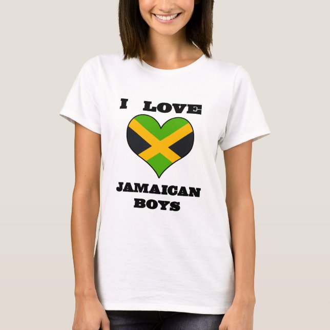 Camiseta Corazón a los chicos jamaiquinos (Anverso)