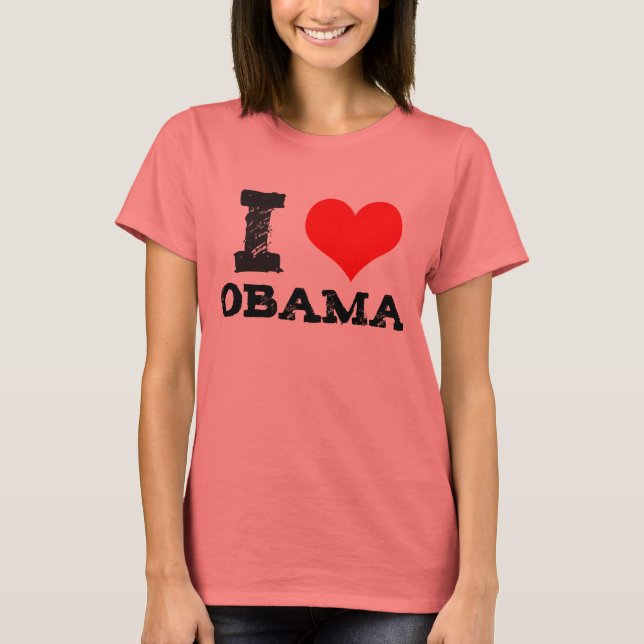 Camiseta Corazón a Obama (Anverso)