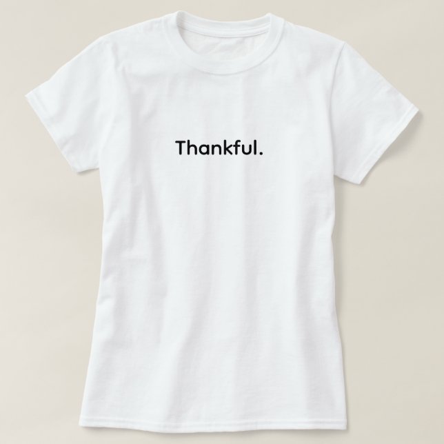 Camiseta Corazón Agradecido – Diseño de Gratitud Simple (Diseño del anverso)