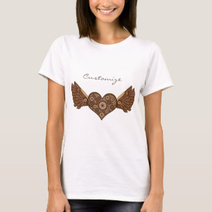 Camiseta Corazón alado Steampunk con Gears Thunder_Cove