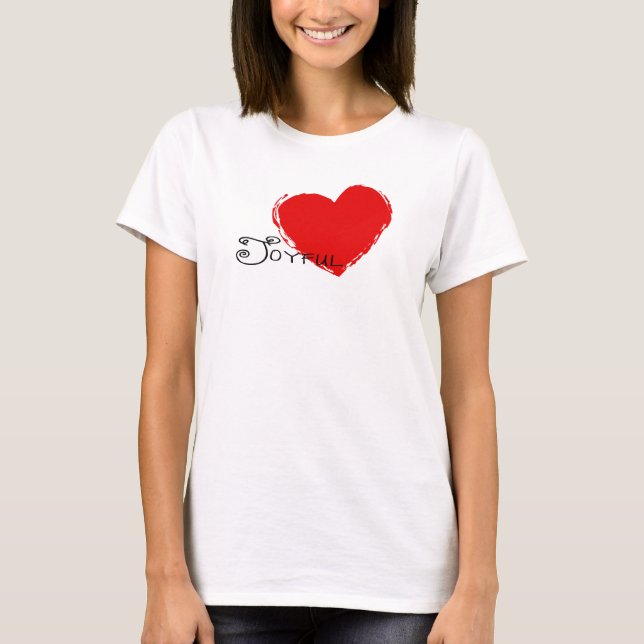 Camiseta Corazón alegre T (Anverso)