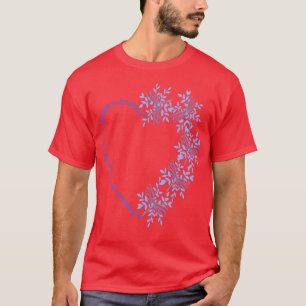Camiseta Corazón alegre y colorido con libélulas